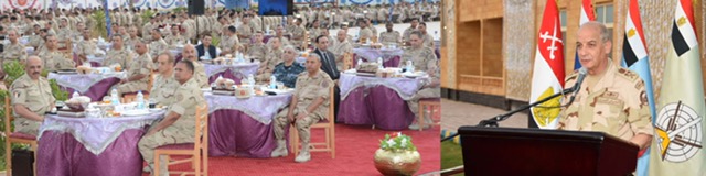 وزير الدفاع يتناول الإفطار مع مقاتلى المنطقة الغربية العسكرية