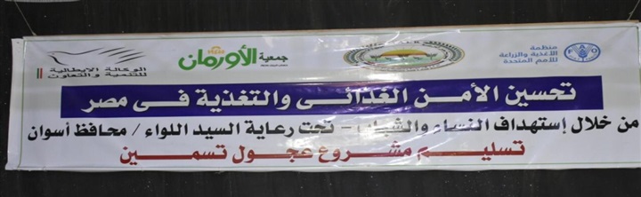 غدًا.. الأورمان تسلم 60 مشروع انتاجي صغير لـ60 أسرة غير قادرة بمركز كوم أمبو بأسوان 