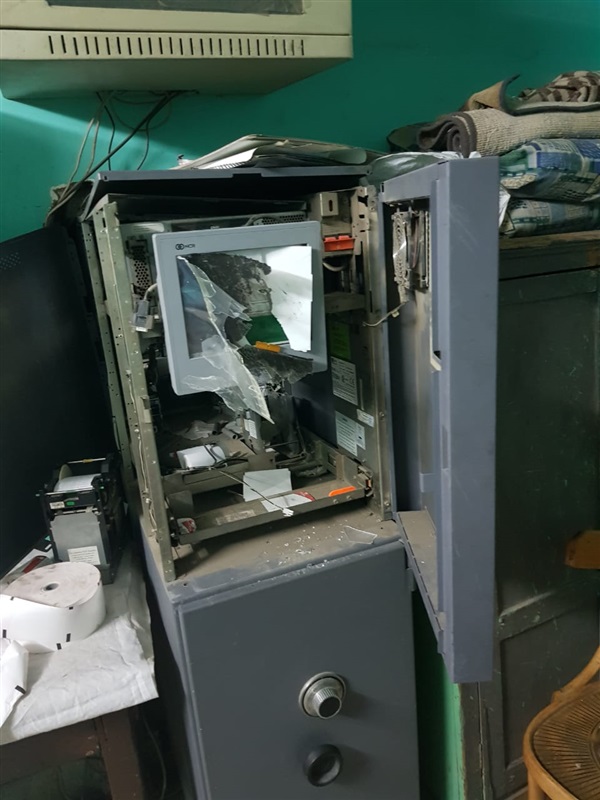 يحاول سرقة ماكينة الصراف الآلى الخاصة بأحد البنوك بالزيتون