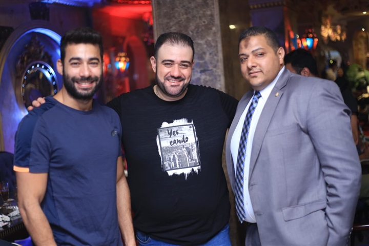 "محمد نور وحمادة الليثي" في افطار إحدى شركات الإنتاج الفني "محمد نور وحمادة الليثي" في افطار إحدى شركات الإنتاج الفني