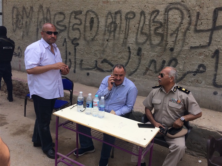 مدير البحث الجنائي بكفر الشيخ يتفقد لجان الثانوية العامة ببيلا