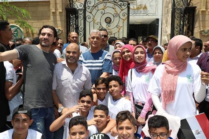 بالصور: محافظ المنوفية يتقدم المسيرة الشبابية إحتفالاً بالعيد القومى للمحافظة