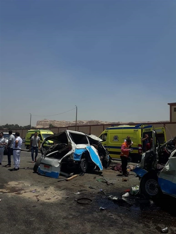 محافظ القاهرة يتفقد مصابي حادث بطريق الأوتوستراد بطره