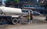 تطهير خطوط الصرف الصحي بحي العجوزة 