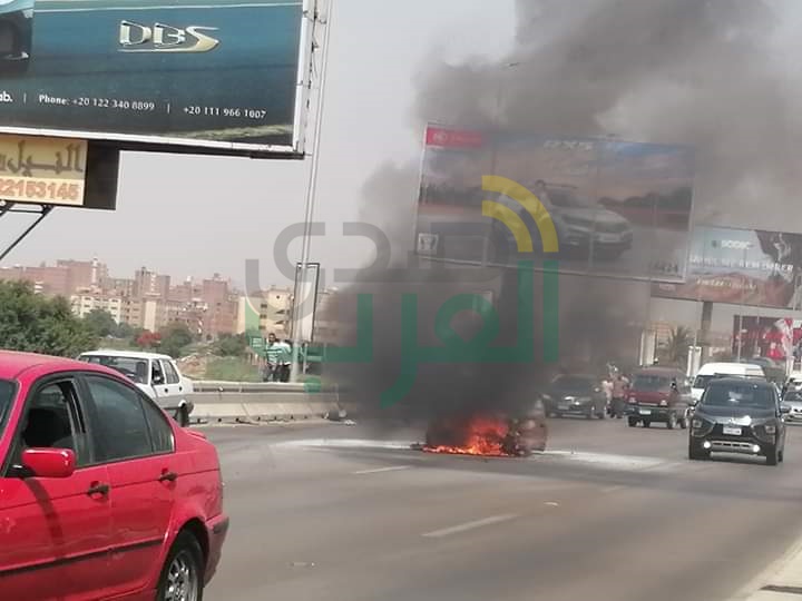 النيابة تتحفظ على سيارات حادث تصادم محور 26 يوليو