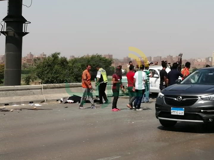 النيابة تتحفظ على سيارات حادث تصادم محور 26 يوليو