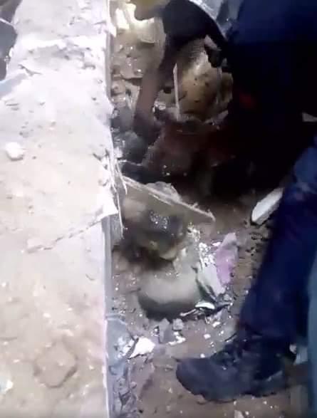 بالصور.. قوات الحماية المدنية تنجح فى إنقاذ عامل بمطعم من تحت الأنقاض بالإسكندرية