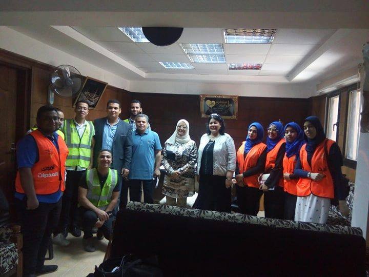 حملات توعية بخطورة المخدرات داخل المصالح الحكومية بالمنيا 