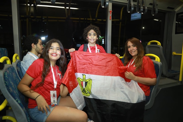 بعد أن نجحت في نقل 12 ألف مشجع.. "مواصلات مصر" تستمر في عرضها الترويجي لمشجعي بطولة الأمم الإفريقية في مبارة مصر والكونغو بعد أن نجحت في نقل 12 ألف مشجع.. "مواصلات مصر" تستمر في عرضها الترويجي لمشجعي بطولة الأمم الإفريقية في مبارة مصر والكونغو