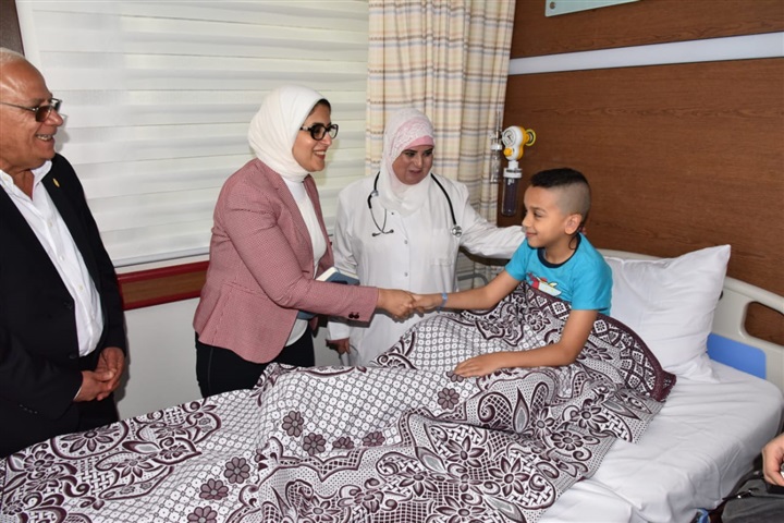 تفاصيل جولة وزيرة الصحة التفقدية للتشغيل التجريبي للتأمين الصحي الشامل