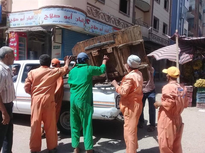 "سوهاج": استمرار حملات رفع الإشغالات لضبط الشارع