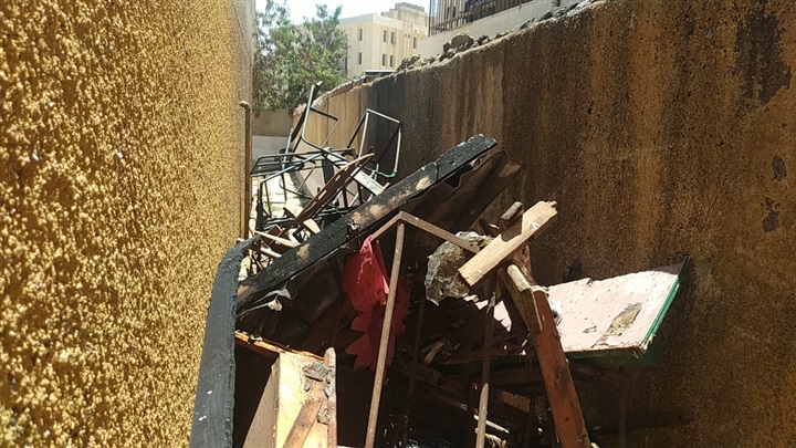 حريق هائل داخل مستشفى التأمين الصحي ومدرسة ببنها 