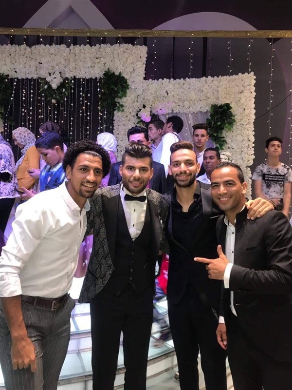 بالصور.. نجوم الكرة في حفل زفاف كوكو حارس المقاصة