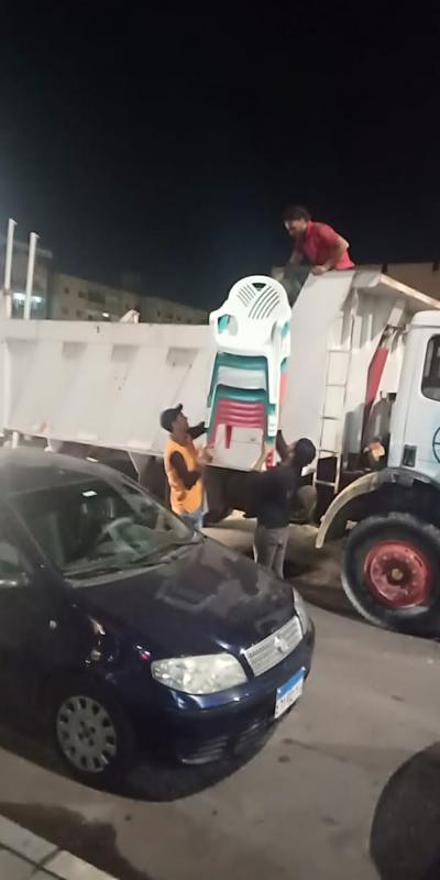 شن حملة للقضاء على المخالفات والإشغالات بدمياط الجديدة