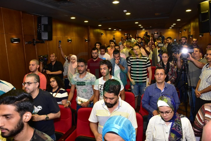 بالصور.. ندوة خالد الصاوى بعنوان "نجم و ندوه" فى قصر السينما