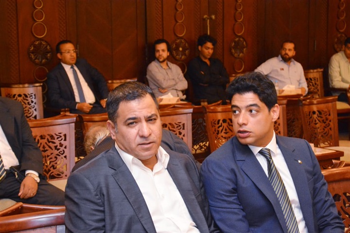 بالصور.. محمد هشام بركات ووزراء العدل ورجال القضاء والداخلية في عزاء المستشار أحمد إكرام فهمي