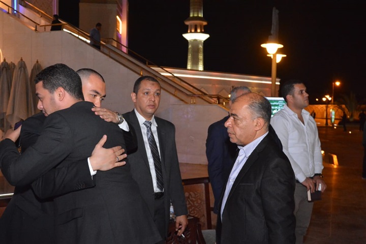 بالصور.. محمد هشام بركات ووزراء العدل ورجال القضاء والداخلية في عزاء المستشار أحمد إكرام فهمي