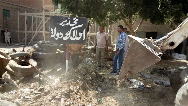إزالة 33 حالة تعدٍ بمساحة 3591م2 مبانى بدسوق في كفر الشيخ