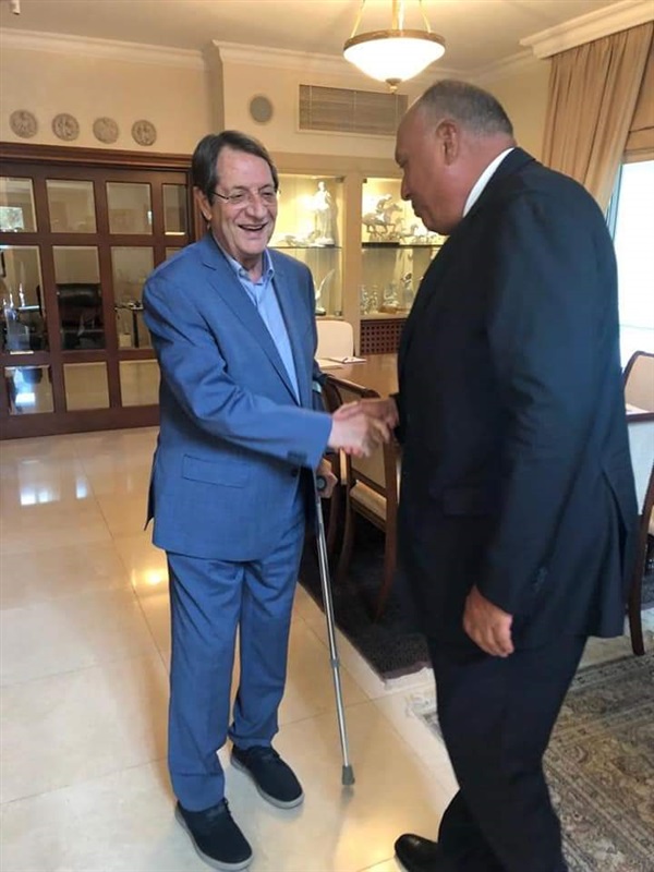 وزير الخارجية يسلم رسالة من الرئيس السيسي إلى رئيس جمهورية قبرص في ختام زيارته الحالية إلى نيقوسيا
