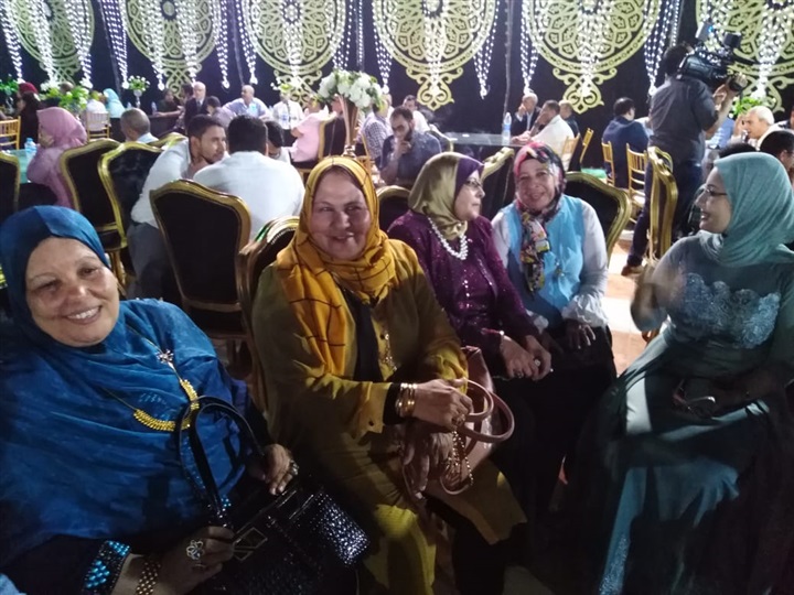 بالصور.. حفل زفاف نجل أمين مساعد مستقبل وطن بكفر الشيخ يتحول لمظاهرة في حب الوطن