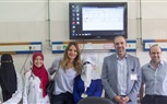 بالصور.. الإعلامية سالى شاهين فى زيارة للمعهد القومى للاورام ٧٧٧ لدعم مريضات سرطان الثدي