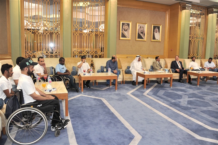 السفير السعودي يستقبل أعضاء بعثة نادي القصيم "لذوي الإعاقة"