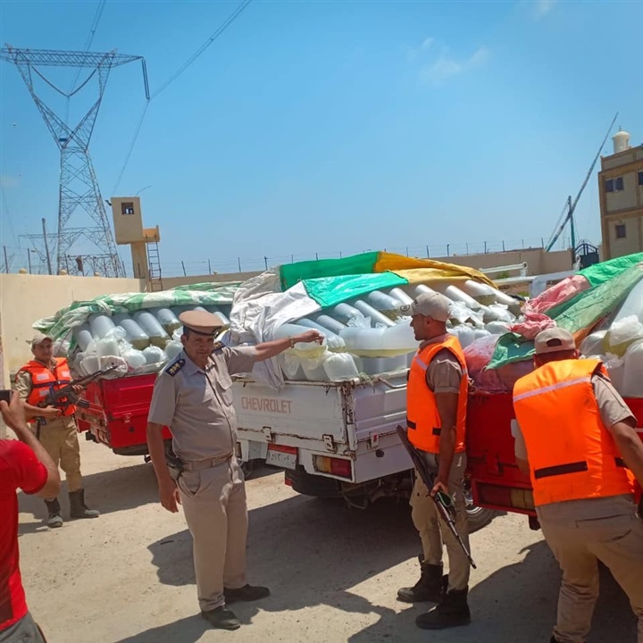 بالصور.. ضبط 3 سيارات محملة بـ 276 ألف وحدة زريعة أسماك بكفر الشيخ