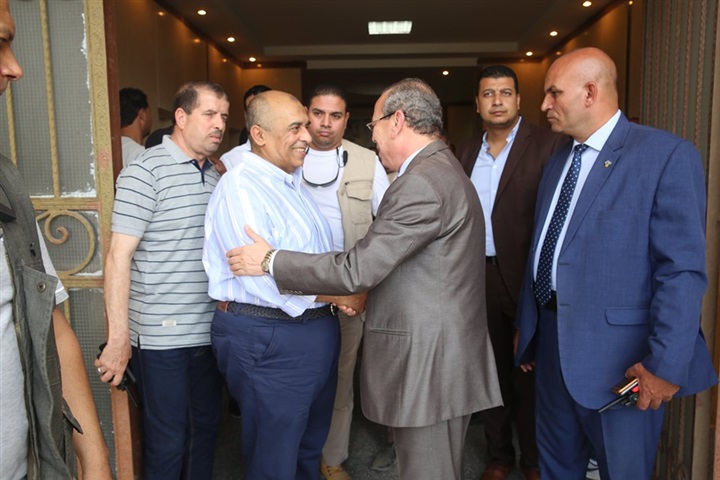 بالصور.. محافظ كفر الشيخ يستقبل وزير الزراعة بمحطة البحوث الزراعية بسخا 