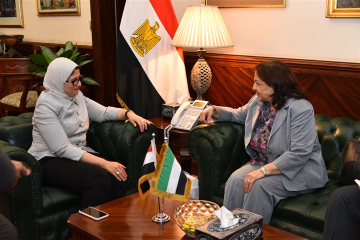 وزيرة الصحة تستقبل وزيرة صحة فلسطين لدعم المنظومة الصحية بالدولة الشقيقة