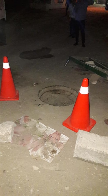 انتشال جثة طفل لقي مصرعه داخل بالوعة صرف صحي أمام نادي الطالبية