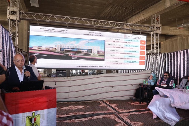 محافظ سوهاج ووزير الإسكان يتفقدان مستشفى سوهاج الجامعي الجديد بمدينة سوهاج الجديدة