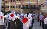 بالصور..انطلاق الدراسة في 225 مدرسة بكفر الشيخ ووكيل التعليم تشارك الطالبات طابور الصباح