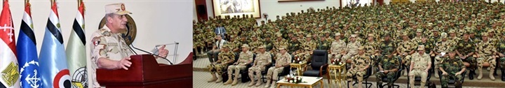الفريق أول محمد زكى يلتقى عدداً من مقاتلى قوات الصاعقة والمظلات
