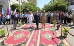 محافظ المنوفية يضع إكليل الزهور على النصب التذكارى إحتفالا بذكرى إنتصارات أكتوبر المجيدة