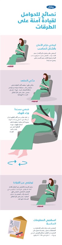 نصائح "فورد" لقيادة آمنة للنساء الحوامل: ضمان السلامة على الطريق إلى الأمومة نصائح "فورد" لقيادة آمنة للنساء الحوامل: ضمان السلامة على الطريق إلى الأمومة