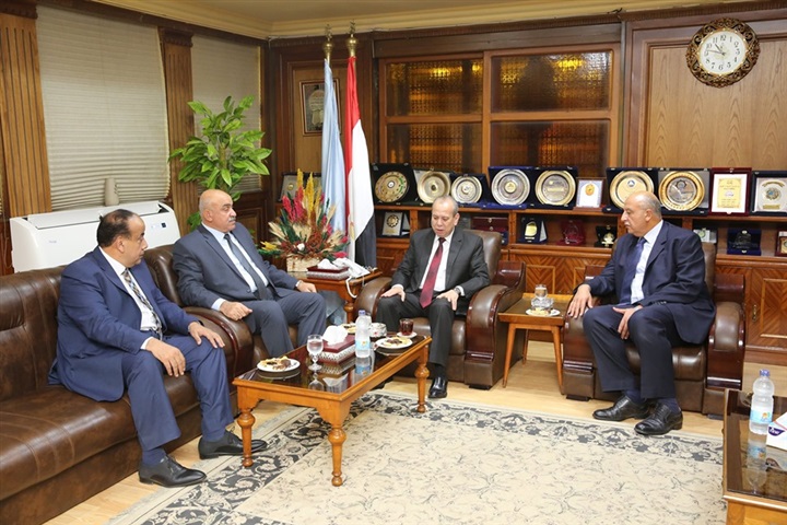 بالصور.. محافظ كفر الشيخ يستقبل مساعد وزير مدير الأمن