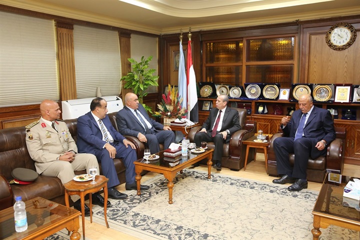 بالصور.. محافظ كفر الشيخ يستقبل مساعد وزير مدير الأمن