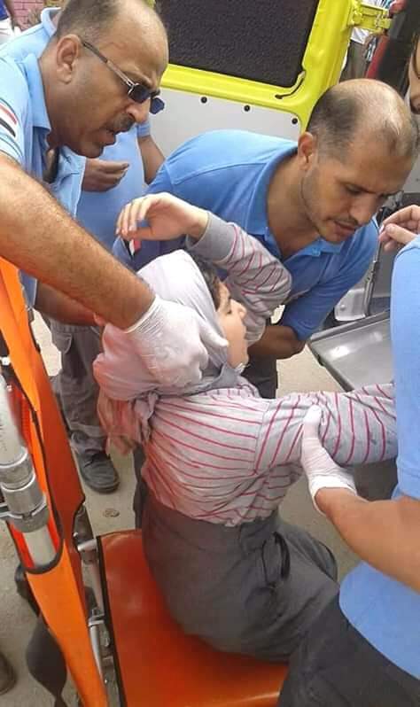 الصور.. إصابة 36 طالبة بمدرسة السلام فى الإسماعيلية باختناق بسبب حريق قمامة
