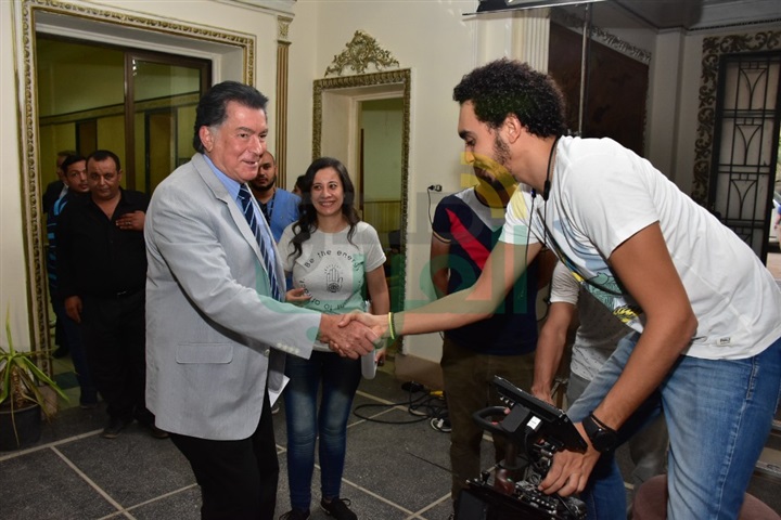 بالصور.. أبطال فيلم "بالأبيض والأسود" ينتهون من تصويره باستوديو النحاس بالصور.. أبطال فيلم "بالأبيض والأسود" ينتهون من تصويره باستوديو النحاس