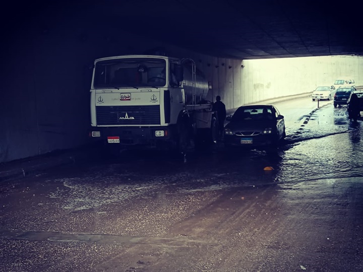 السكرتير العام يتفقد غرق نفق سندنهور     
