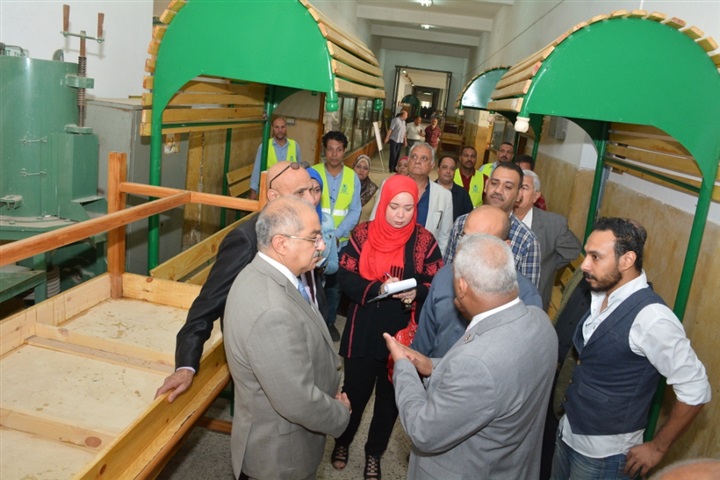 زيادة ساعات العمل بورش هندسة أسيوط لمضاعفة الإنتاج وتحسين دخل العاملين بها