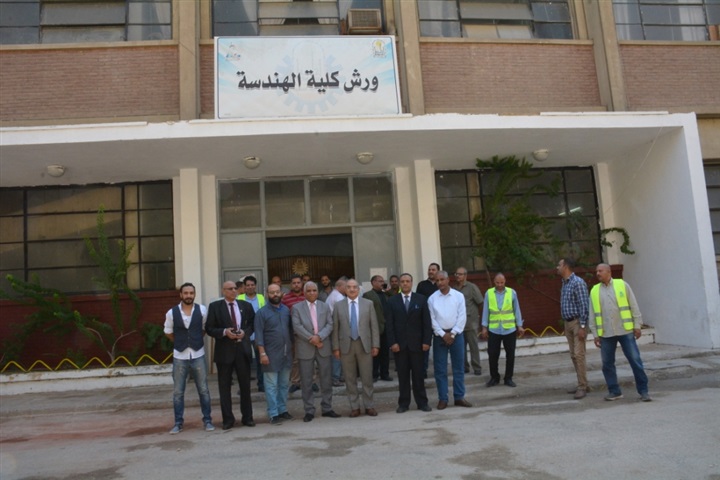 زيادة ساعات العمل بورش هندسة أسيوط لمضاعفة الإنتاج وتحسين دخل العاملين بها