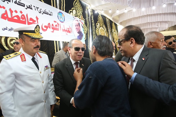 بالصور.. محافظ كفر الشيخ يطلق فعاليات الاحتفال بالعيد القومي بحضور قادة القوات البحرية بالبرلس