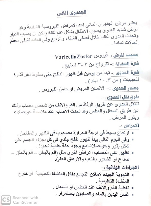 فرق طبية بمدارس كفر الشيخ للكشف عن الجدرى المائى.. تعرف علي طرق الوقاية