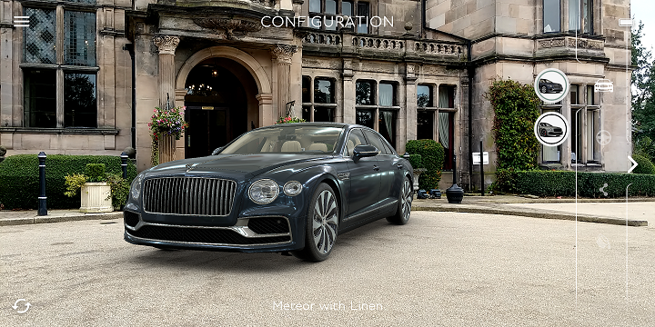 Bentley تطلِق تطبيق واقع معزَّز لاستعراض Flying Spur الجديدة Bentley تطلِق تطبيق واقع معزَّز لاستعراض Flying Spur الجديدة