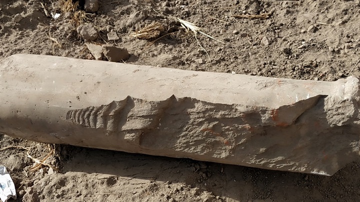 العثور على معبد أثرى بمنطقة الآثار ببنها