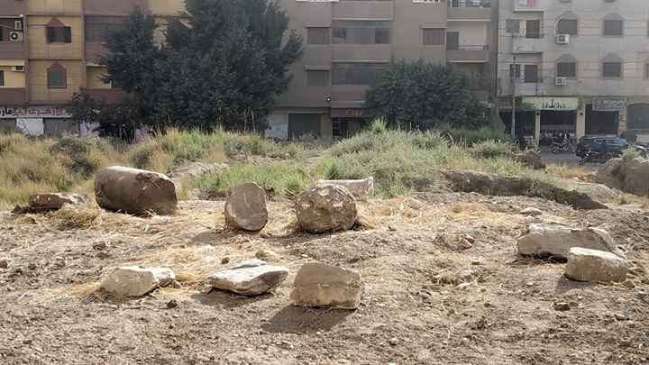 العثور على معبد أثرى بمنطقة الآثار ببنها