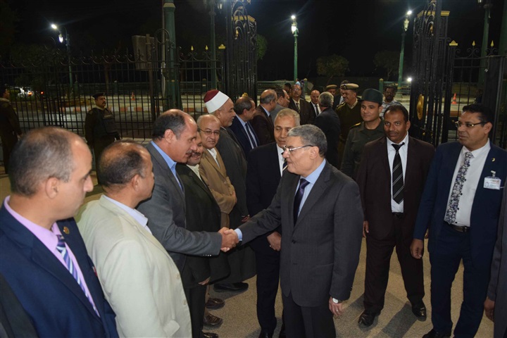 بالصور.. محافظ المنيا الجديد يصل الديوان العام لبدء مهام عمله رسميًا