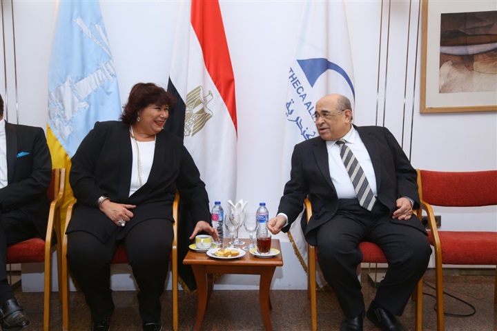 وزيرة الثقافة وصبحي والنبوي واياد نصار يصلون حفل افتتاح مهرجان الإسكندرية المسرحي العربي وزيرة الثقافة وصبحي والنبوي واياد نصار يصلون حفل افتتاح مهرجان الإسكندرية المسرحي العربي