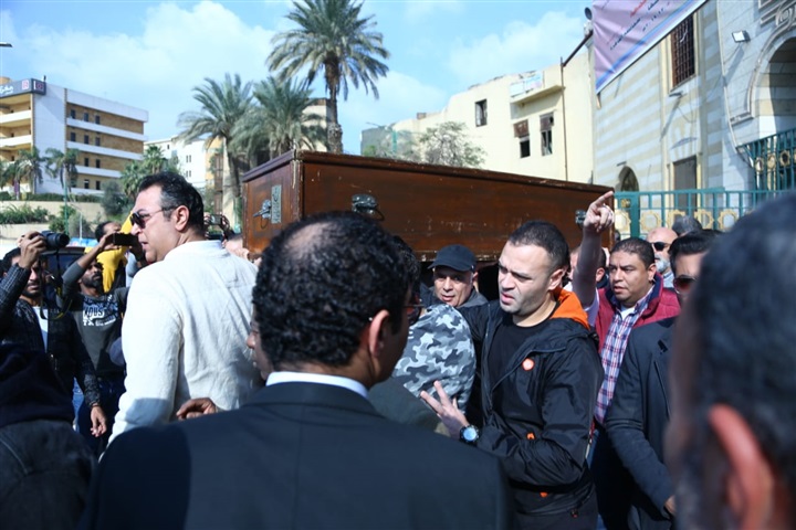جنازة ياسر زايد بحضور نقيب المهن التمثيلية 
